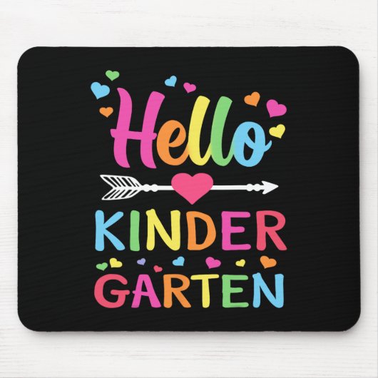 幼稚園の先生のためのHello Kindergarten Team Kinder Byck To S マウスパッド (正面)