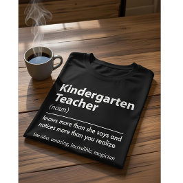 幼稚園の先生の定義はもっと知っている 、面白い Tシャツ