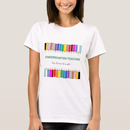 幼稚園の先生へのTシャツギフト Tシャツ (正面)
