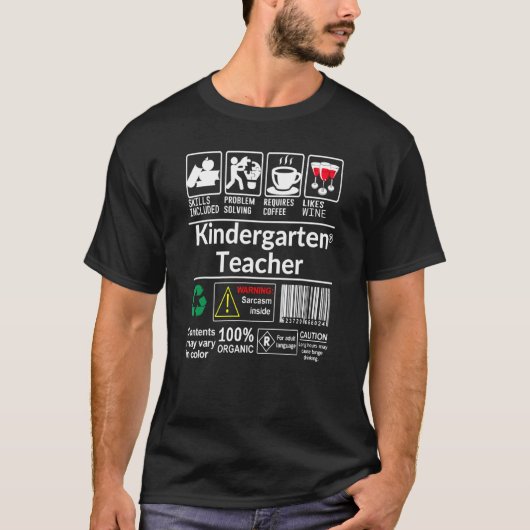 幼稚園の先生スキルを含む問題Solvi Tシャツ (正面)