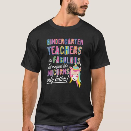 幼稚園の先生ユニコールのような素晴らしい魔法 Tシャツ (正面)