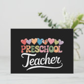 幼稚園の先生最初の日グルービーバックトゥスクール 招待状 (スタンド正面)