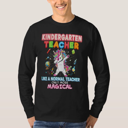 幼稚園の先生通常の唯一の多くの魔法 Tシャツ (正面)