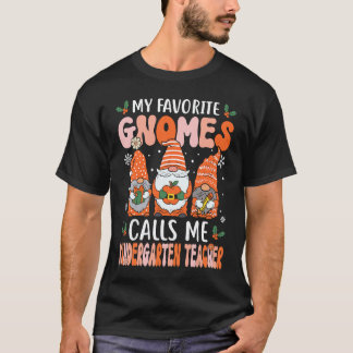 幼稚園の先生 クリスマスのノーム 幼稚園 Tシャツ
