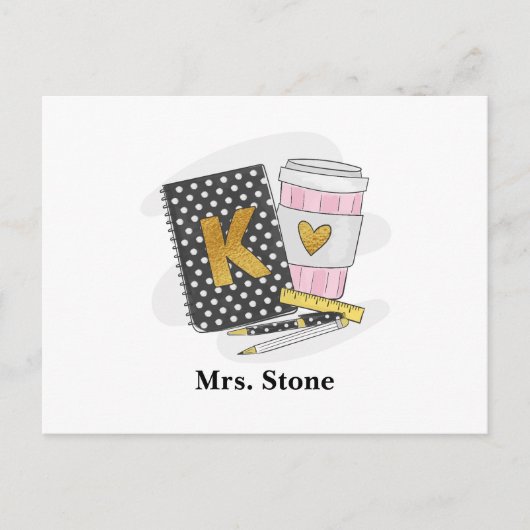 幼稚園の先生 ブラック ノート カフェ オリジナル カスタム (正面)