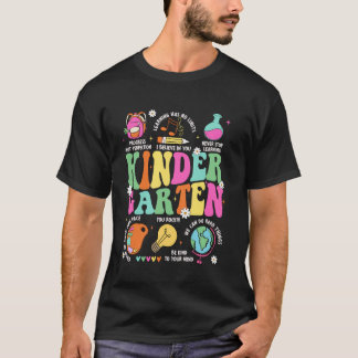 幼稚園の先生 生徒のバックトゥスクール最初の Tシャツ