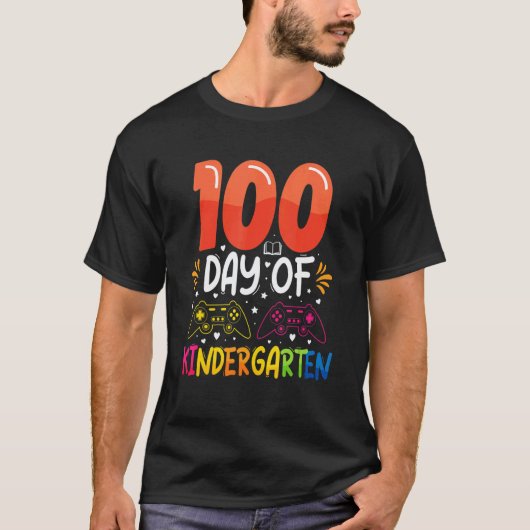 幼稚園の先生 100日目 Tシャツ (正面)
