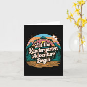 幼稚園の冒険が始まる！初日 カード (黄色い花)