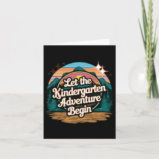 幼稚園の冒険が始まる！初登園 カード (正面)