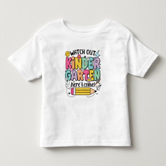 幼稚園の冒険に備えて！ トドラーTシャツ (正面)