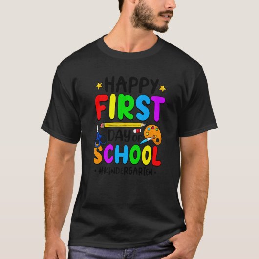 幼稚園の初めての登校日クルーの先生ギフト Tシャツ (正面)