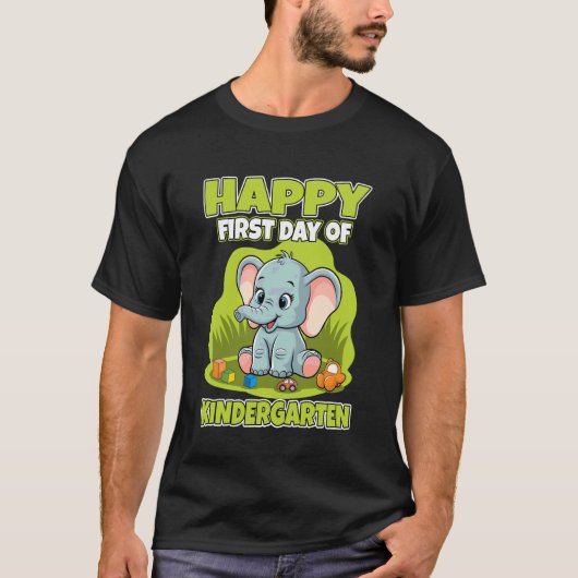 幼稚園の初日おめでとう Tシャツ (正面)