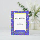 幼稚園の初日の写真 ポストカード (スタンド正面)