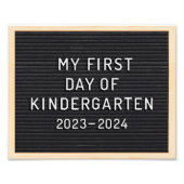 幼稚園の初日サイン学校の初日 フォトプリント            (正面)