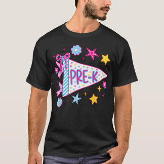 幼稚園の初日、プレスクールに戻る Tシャツ