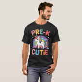 幼稚園の初日 プレK 可愛いバックトゥスクールTシャツ Tシャツ (正面フル)