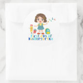 幼稚園の初日 ラウンドシール (バッグ)