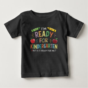 幼稚園の初日 楽しい再会 ベビーTシャツ