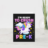 幼稚園の初日K前国連を潰す準備ができている カード (正面)