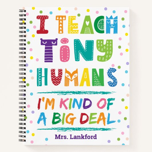 幼稚園の初等先生賞状 ノートブック (正面)