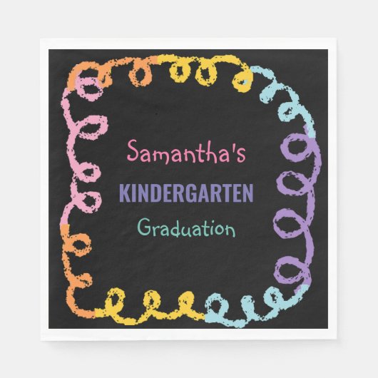 幼稚園の卒園紙ナプキン スタンダードランチョンナプキン (正面)