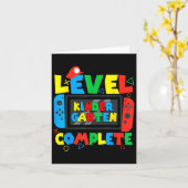 幼稚園の卒業が学校の最終日 カード (黄色い花)