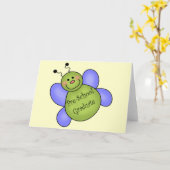 幼稚園の卒業のギフト カード (黄色い花)