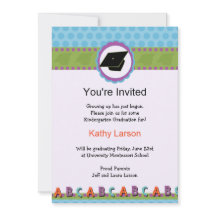 幼稚園の卒業の招待状