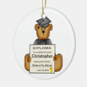 幼稚園の卒業の(カスタマイズ可能な)オーナメント セラミックオーナメント (左)
