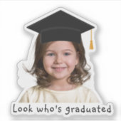 幼稚園の卒業写真カスタム撮影 シール (正面)