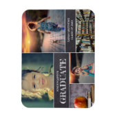 幼稚園の卒業写真コラージュのお知らせ マグネット (縦)