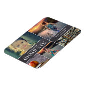 幼稚園の卒業写真コラージュのお知らせ マグネット (左側)