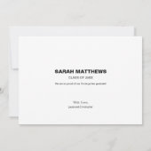 幼稚園の卒業写真コラージュのお知らせ 招待状 (裏面)