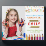 幼稚園の卒業写真記念 フォトプラーク<br><div class="desc">幼稚園素晴らし卒業生の形見！写真と名前、学校、年と一緒にカラフル写真のプラーク。私たちの店や私たちのより多くのオ連絡プション。</div>