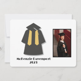 幼稚園の卒業式の追加フォト 招待状