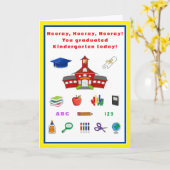 幼稚園の卒業式ステップアップカード(詩) カード (黄色い花)