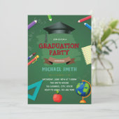 幼稚園の卒業式パーティーの招待状 招待状 (スタンド正面)