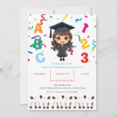 幼稚園の卒業式 招待状 (正面)