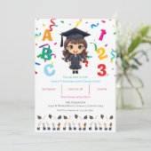 幼稚園の卒業式 招待状 (スタンド正面)