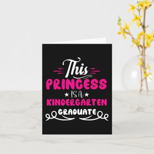 幼稚園の卒業最終日 カード (黄色い花)