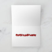 幼稚園の卒業生のお祝いカードのため カード (内部)