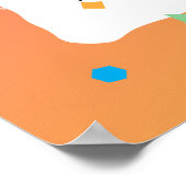 幼稚園の卒業証書 ポスター (角)