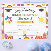 幼稚園の卒業証書Dipmola チラシ (シングル)