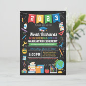 幼稚園の卒業 – 任意の年のために編集 招待状 (スタンド正面)