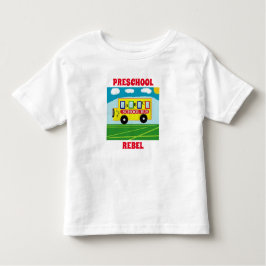幼稚園の反乱者かわいいおもしろい トドラーTシャツ