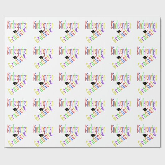 幼稚園の大学院の包装紙 ラッピングペーパー (フラット)