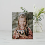 幼稚園の大学院写真発表会 箔シーズンポストカード (立ち正面)