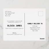 幼稚園の大学院写真発表会 箔シーズンポストカード (裏面)