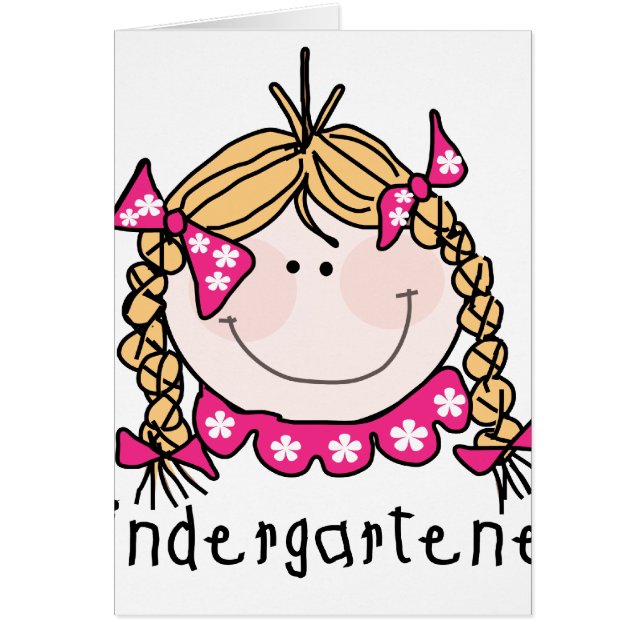 幼稚園の女の子の金髪 (正面)