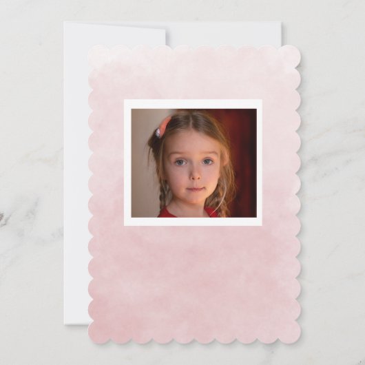 幼稚園の女学園卒業ネコ 招待状 (裏面)